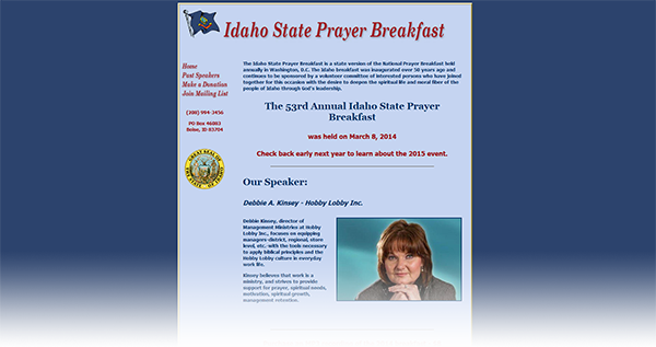 Idaho State Prayer Breakfast