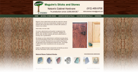 Web Design for Maguires Sticks And Stones