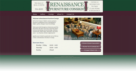 Web Design for Renaissance Furniture Consign