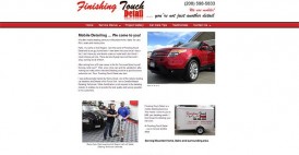 Website Design for Finishing Touch Detail