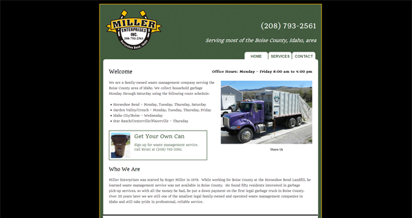 Waste Management Service for Boise County, ID