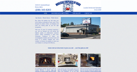 Web Design for Wholesale Fireplaces of Idaho